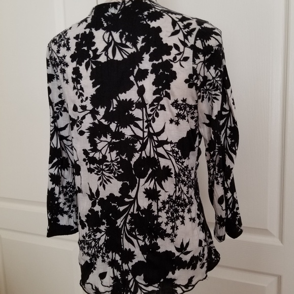 Black/Off White Tunic - Picture 4 of 7